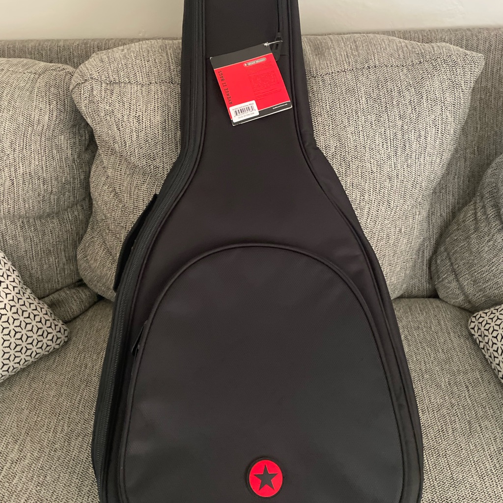Roadrunner Black Acoustic Guitar Gig Bag Case